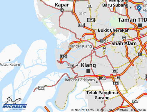 MICHELIN-Landkarte Kampung Delek - ViaMichelin