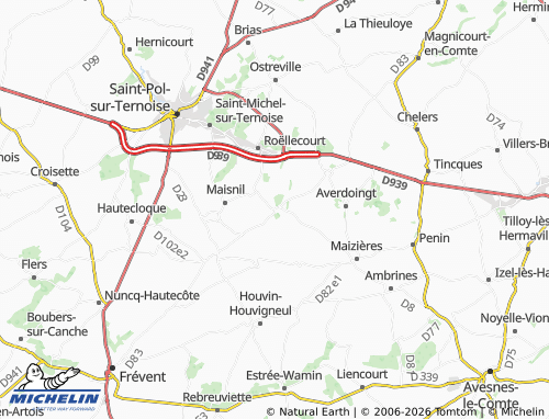 Carte MICHELIN Ternas - ViaMichelin