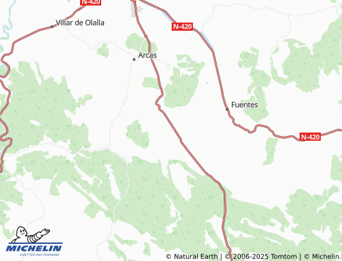 MICHELIN Villar del Saz de Arcas map - ViaMichelin