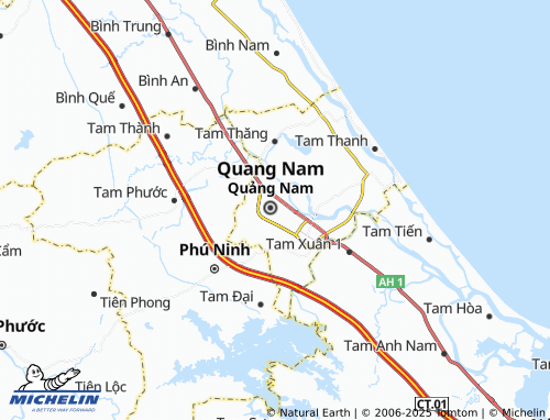 MICHELIN An Mỹ map - ViaMichelin