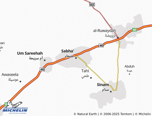 MICHELIN Sabha map - ViaMichelin