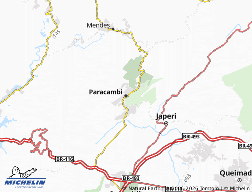 MICHELIN Paracambi map - ViaMichelin
