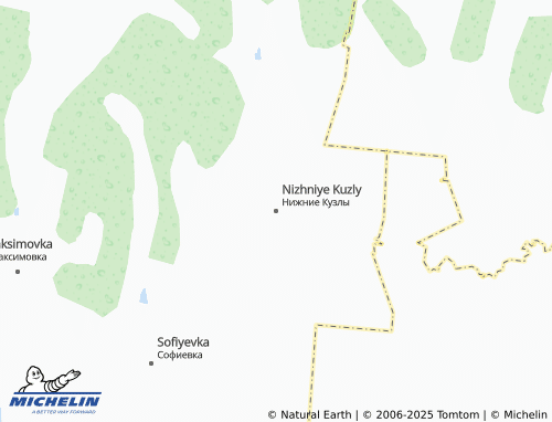 MICHELIN-Landkarte Nizhniye Kuzly - ViaMichelin
