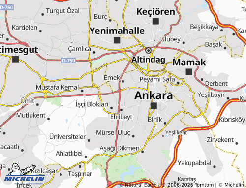 Mappa MICHELIN Balgat - ViaMichelin