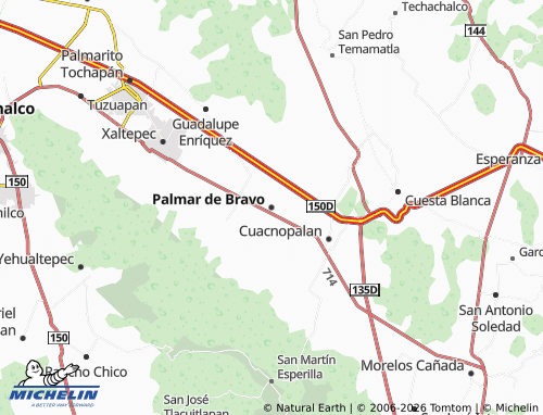 MICHELIN Palmar de Bravo map - ViaMichelin