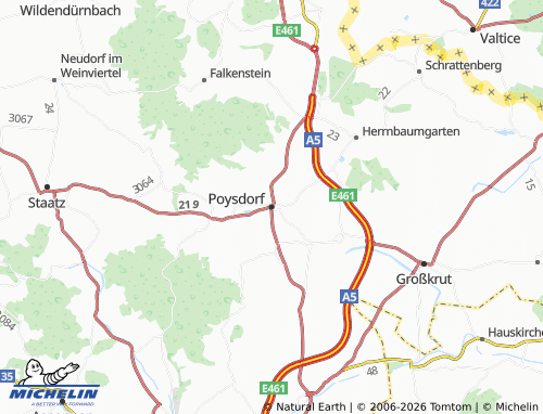 Mapa MICHELIN Poysdorf - ViaMichelin