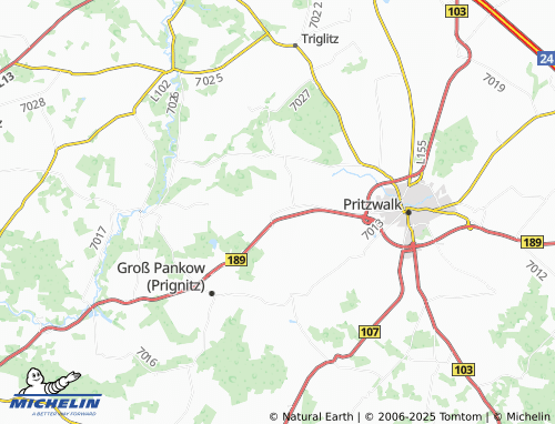 MICHELIN Kuhbier map - ViaMichelin