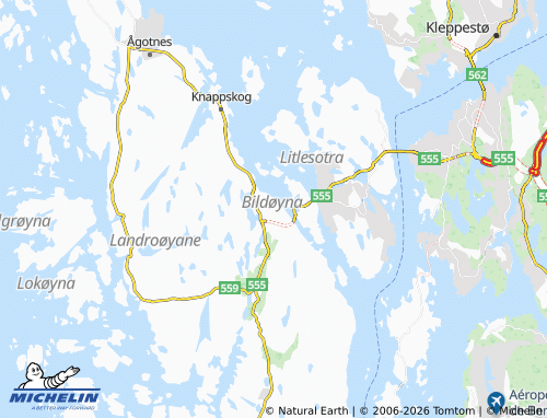 MICHELIN Kolltveit map - ViaMichelin