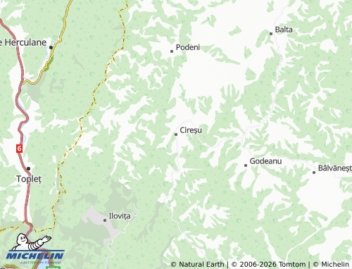 MICHELIN Cireșu map - ViaMichelin