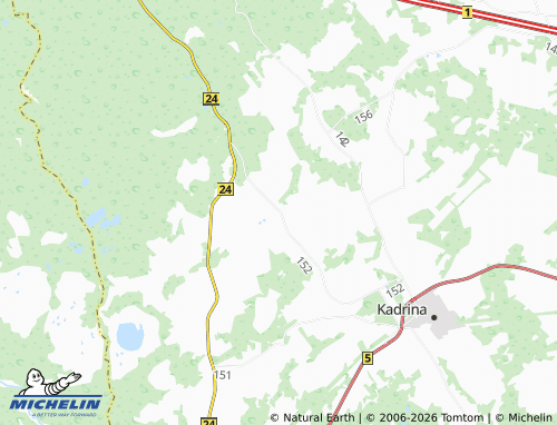 MICHELIN Vohnja map - ViaMichelin