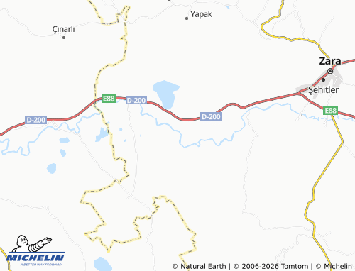 MICHELIN Tödürge map - ViaMichelin