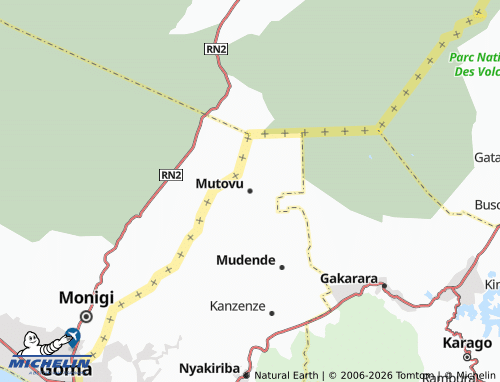 Mapa MICHELIN Mutovu - ViaMichelin