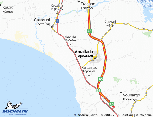 Carte MICHELIN Marathia - ViaMichelin