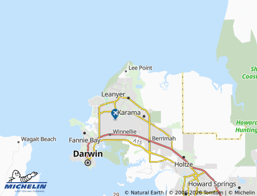 Mapa MICHELIN Leanyer - ViaMichelin