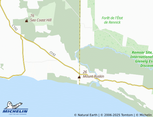 MICHELIN Donovans map - ViaMichelin