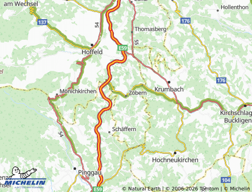 Mappa MICHELIN Zöbern - ViaMichelin