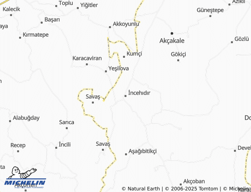 MICHELIN İncehıdır map - ViaMichelin