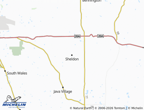 Mappa MICHELIN Sheldon - ViaMichelin