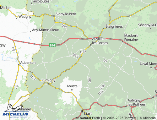 Carte MICHELIN Champlin - ViaMichelin