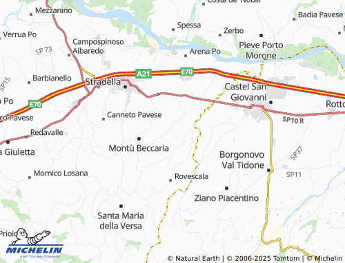MICHELIN Costa Montefedele map - ViaMichelin