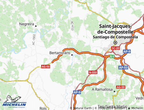MICHELIN Bertamiráns map - ViaMichelin