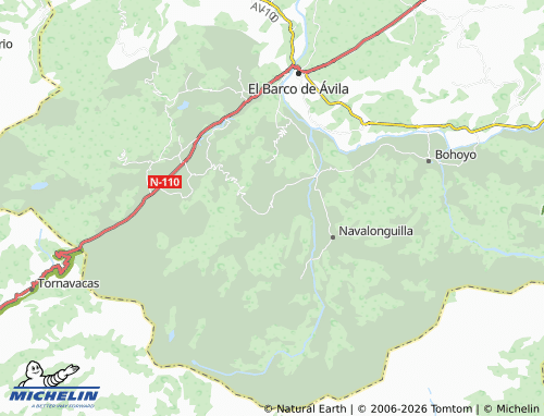 MICHELIN Nava del Barco map - ViaMichelin