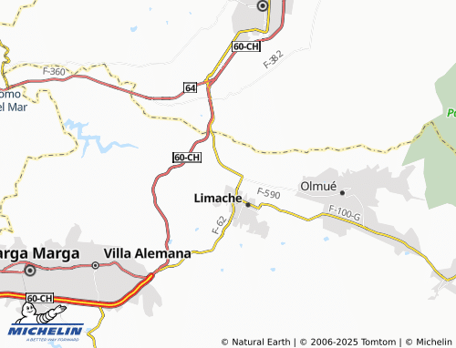 MICHELIN San Francisco de Limache map - ViaMichelin