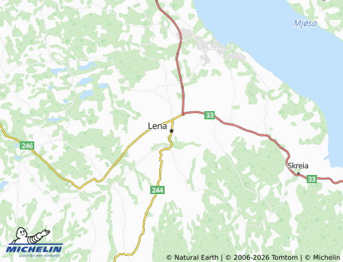 Mapa MICHELIN Lena - ViaMichelin