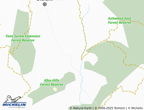 MICHELIN Sefwi Anwiawso map - ViaMichelin