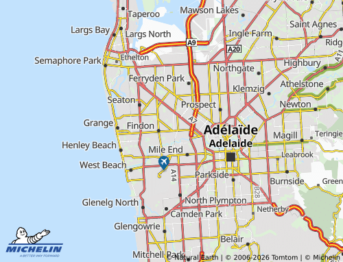 MICHELIN-Landkarte Flinders Park - ViaMichelin