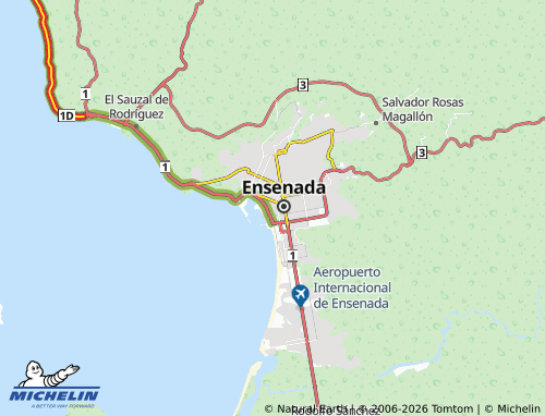 MICHELIN Playa Ensenada map - ViaMichelin