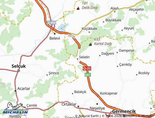 MICHELIN Selatin map - ViaMichelin