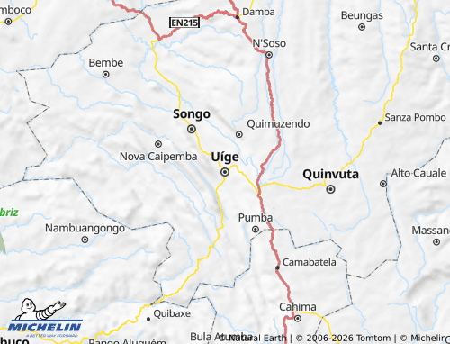 Mappa MICHELIN Uíge - ViaMichelin