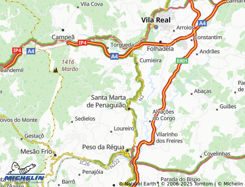 Mapa MICHELIN Paredes de Arcã - ViaMichelin