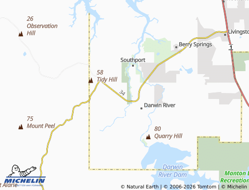 Mapa MICHELIN Blackmore - ViaMichelin