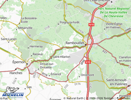 MICHELIN Gazeran map - ViaMichelin