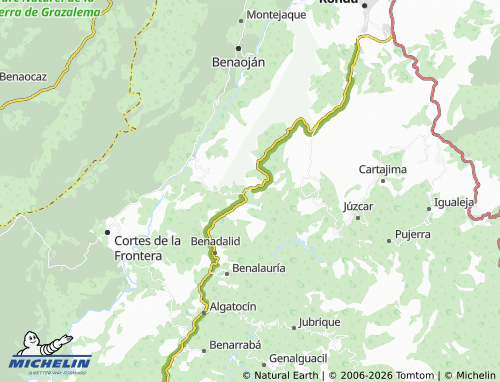 MICHELIN Atajate map - ViaMichelin