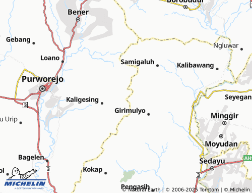 MICHELIN Pandanrejo map - ViaMichelin