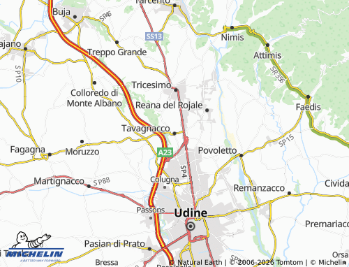 Mapa MICHELIN Tavagnacco - ViaMichelin