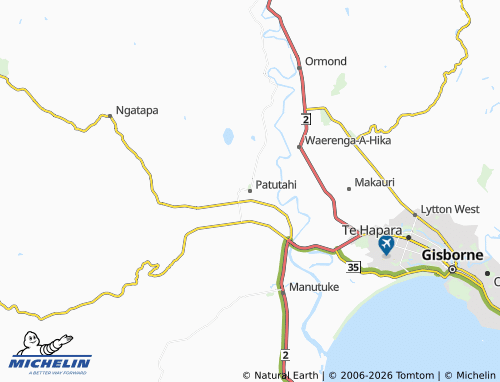 Mapa MICHELIN Patutahi - ViaMichelin