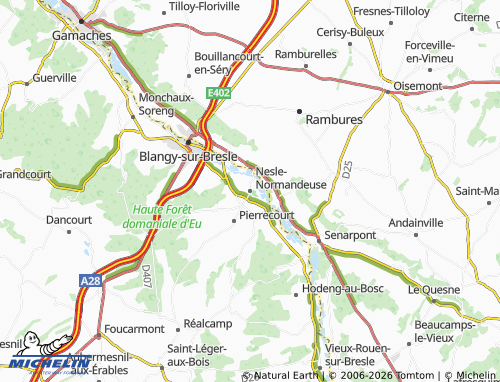 Mapa MICHELIN Nesle-Normandeuse - ViaMichelin