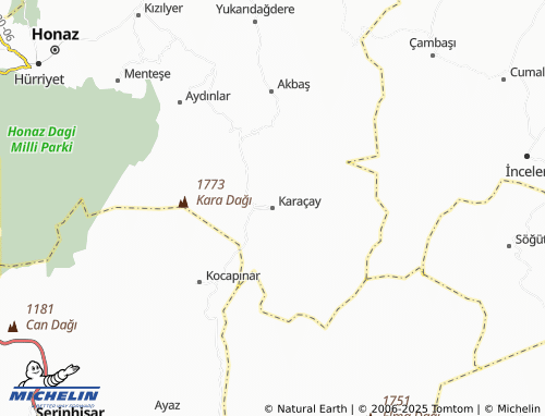MICHELIN Karaçay map - ViaMichelin