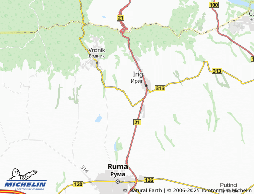 MICHELIN Rivica map - ViaMichelin