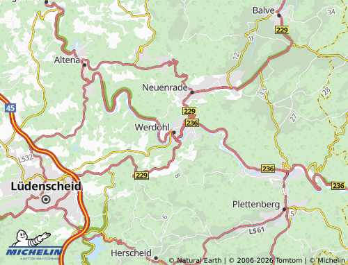 MICHELIN Werdohl map - ViaMichelin