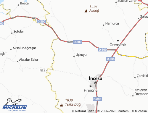 Mappa MICHELIN Üçkuyu - ViaMichelin