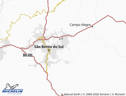 Mapa MICHELIN Centenário - ViaMichelin