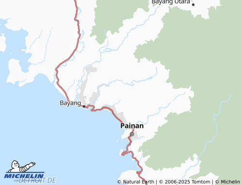 MICHELIN Gunung Bungkuak Lumpo map - ViaMichelin