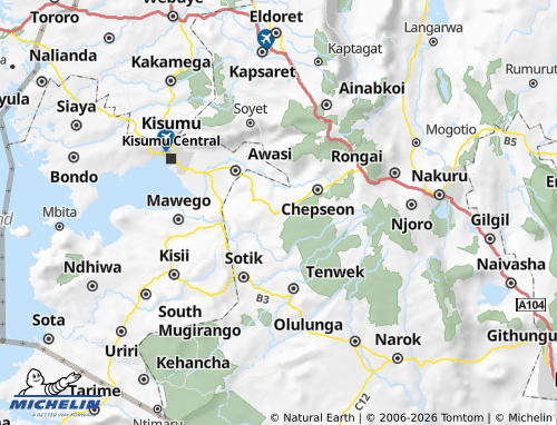 Kaart MICHELIN Kericho - ViaMichelin