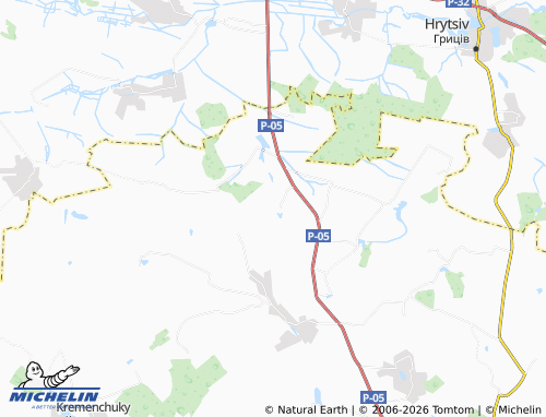 Kaart MICHELIN Krynytsia - ViaMichelin