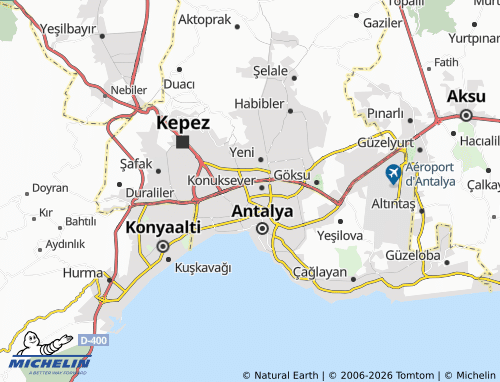 MICHELIN Dutlubahçe map - ViaMichelin